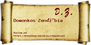 Domonkos Zenóbia névjegykártya